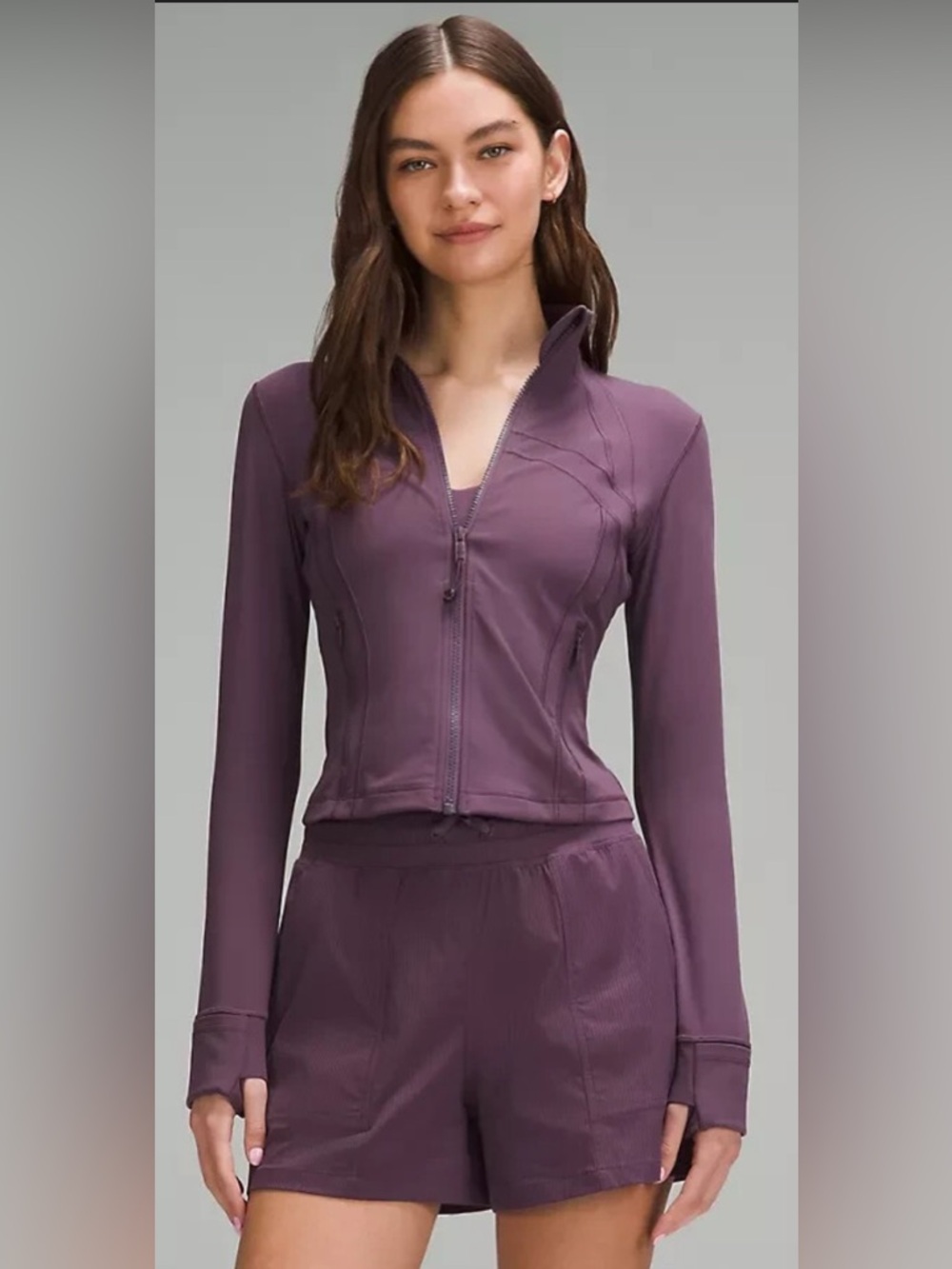 Lululemon Define Cropped Jacket Nulu Grape Thistle 🍇